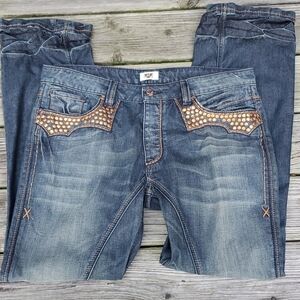 Antik Mens Jeans Lots of Studs EUC